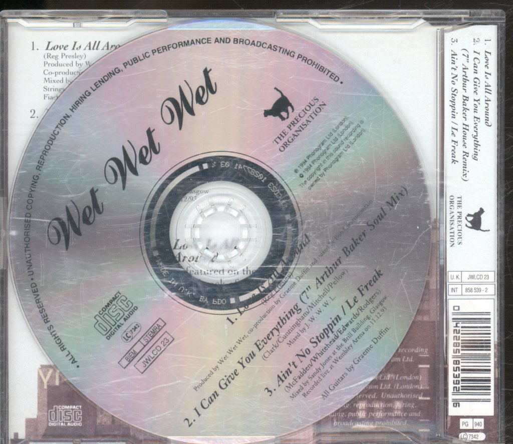 Wet Wet Wet - Love Is All Around - Cd