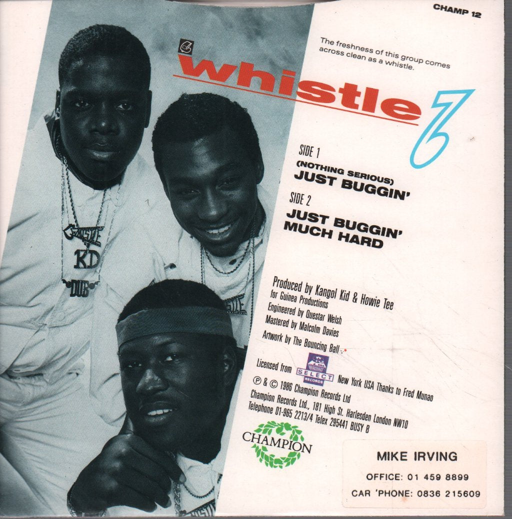 Whistle - Just Buggin' - 7 Inch