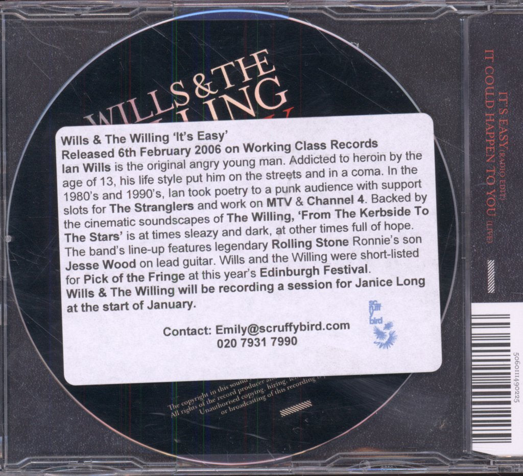 Wills And The Willing - It's Easy - Cd