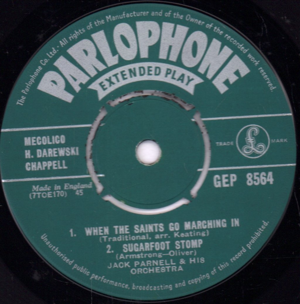 jack parnell and his orchestra - Parnell On Parade - 7 Inch
