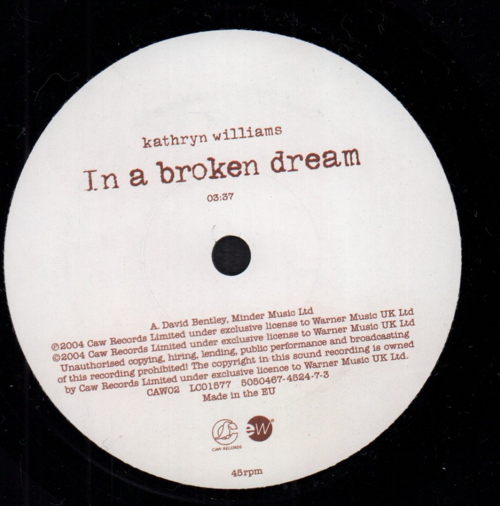Kathryn Williams - In A Broken Dream - 7 Inch