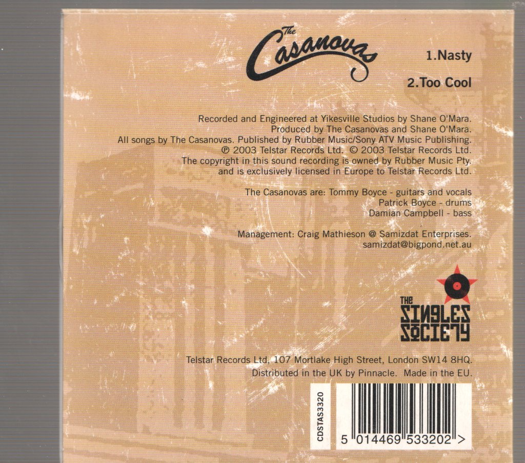 Casanovas (2000'S Aussie Group) - Nasty - Cd