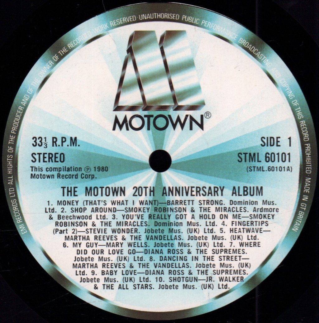 Various Artists - Motown 20Th Anniversary Album - Double Lp