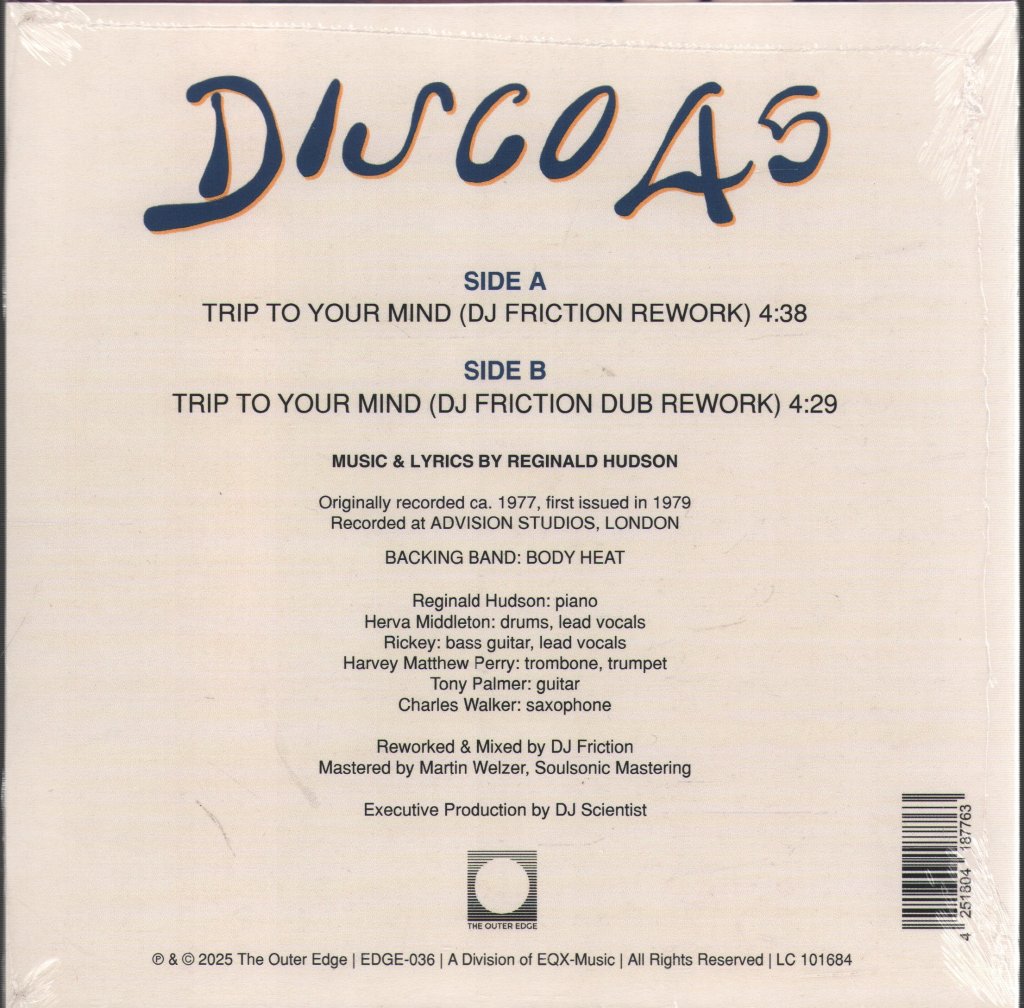 Hudson People - Trip To Your Mind - 7 Inch