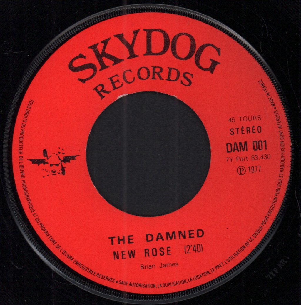 Damned (Punk) - New Rose - 7 Inch