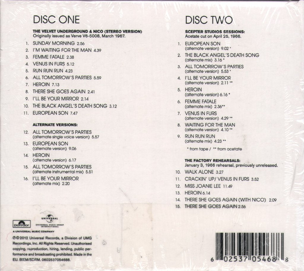 Velvet Underground - Velvet Underground & Nico - Cd Set