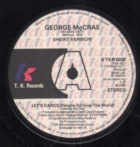 George McCrae - Let's Dance - 7 Inch