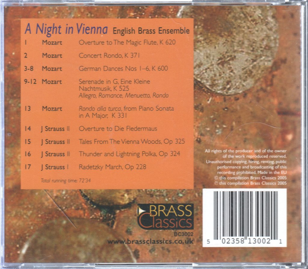 English Brass Ensemble - A Night In Vienna - Cd