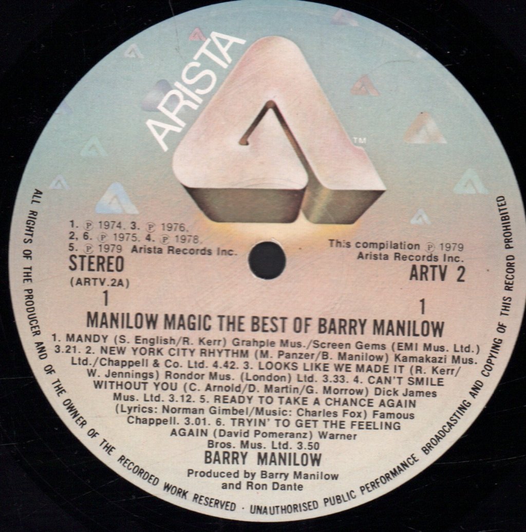 Barry Manilow - Manilow Magic - Lp