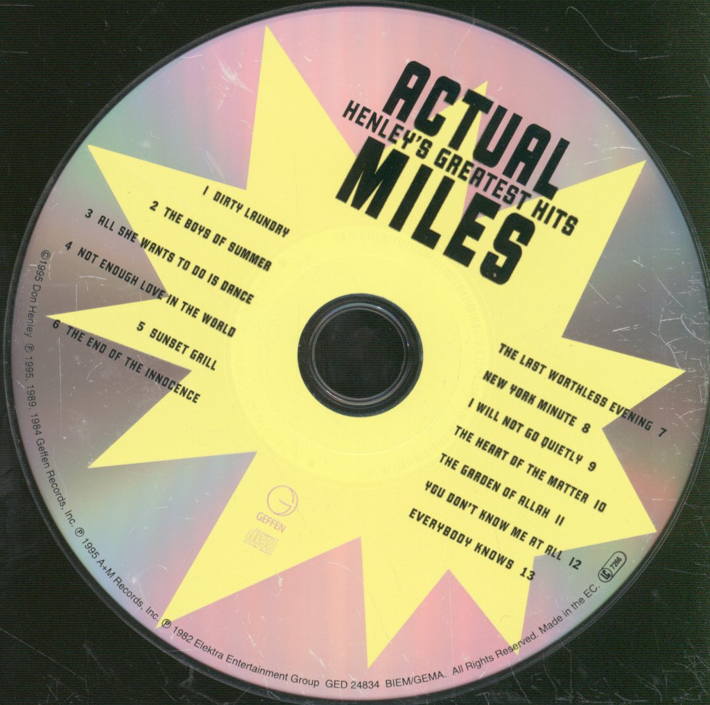 Don Henley - Actual Miles (Henley's Greatest Hits) - Cd