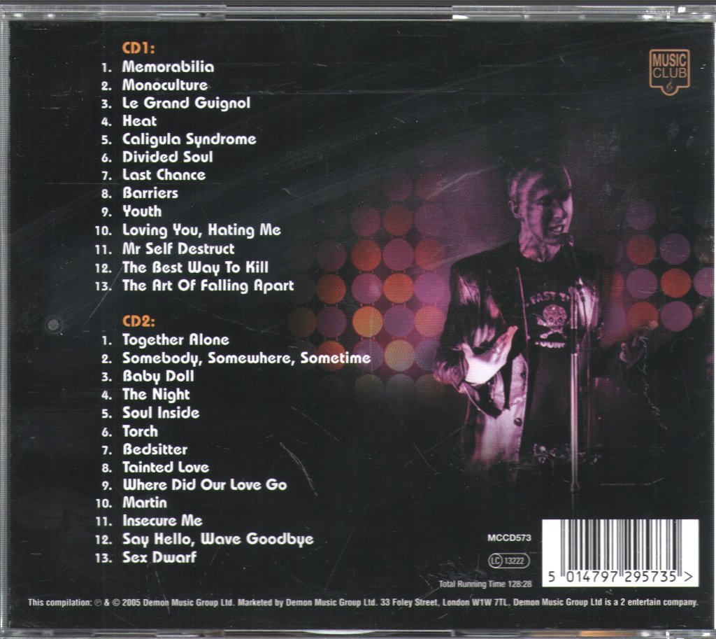 Soft Cell - Say Hello, Wave Goodbye: Live - Double Cd