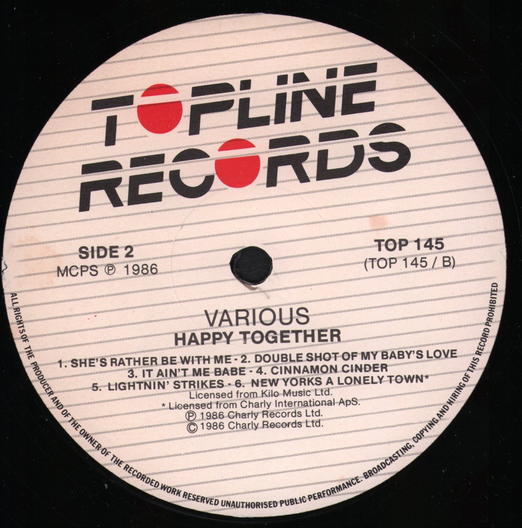 Various Artists - Happy Together - Lp