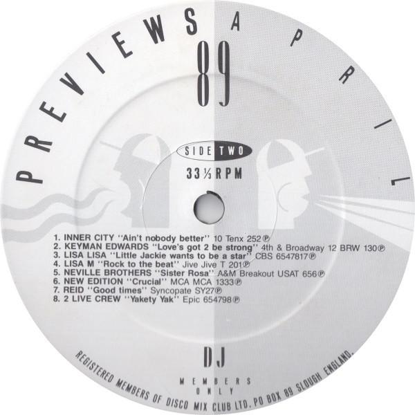 Various Artists - April 89 Previews - Lp