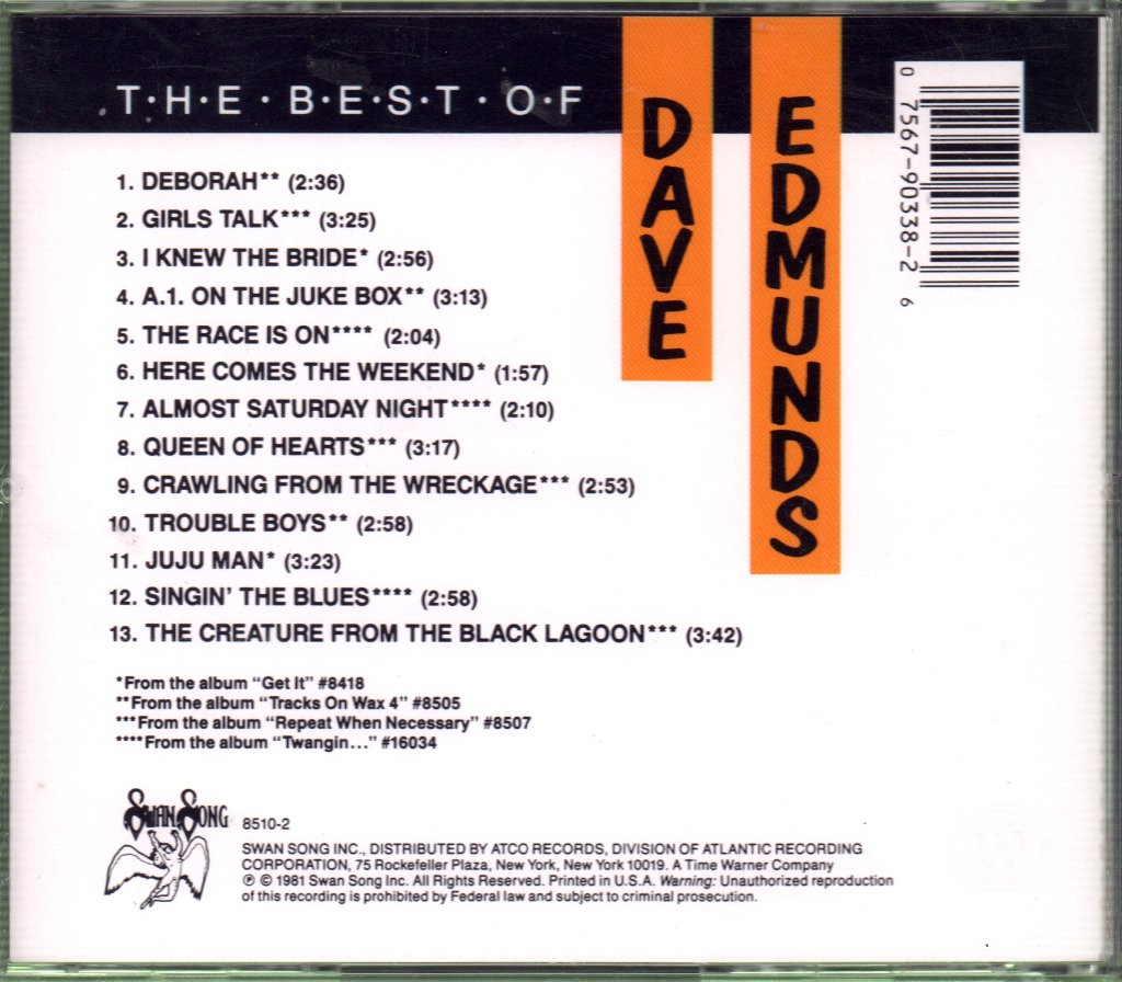 Dave Edmunds - Best Of - Cd