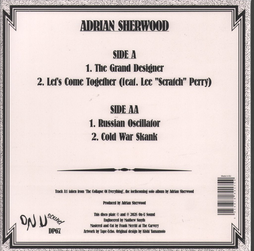 Adrian Sherwood - Grand Designer - 10 Inch