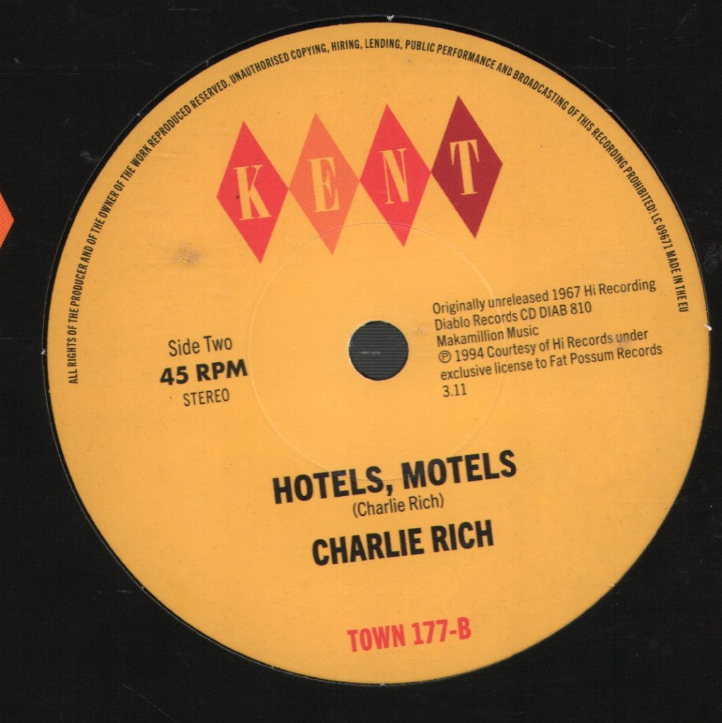 Charlie Rich - Don't Tear Me Down - 7 Inch