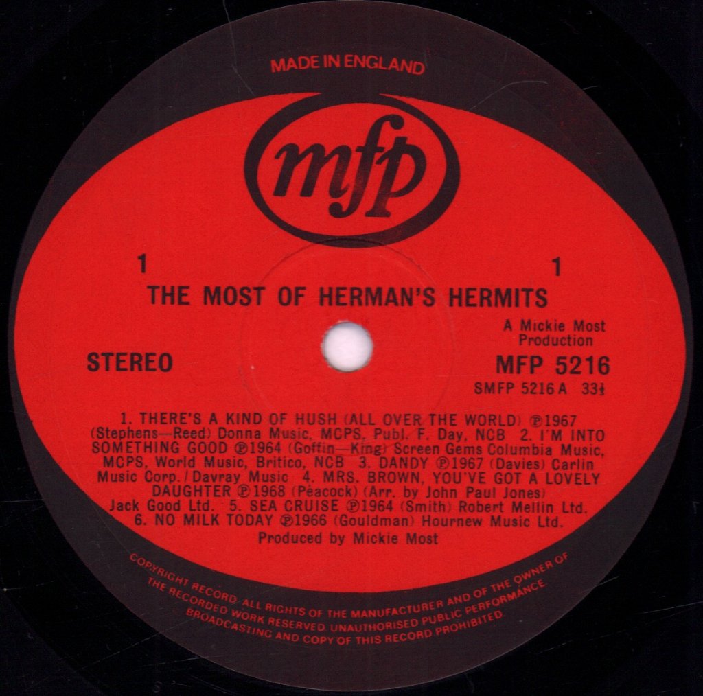 Herman's Hermits - Most Of - Lp