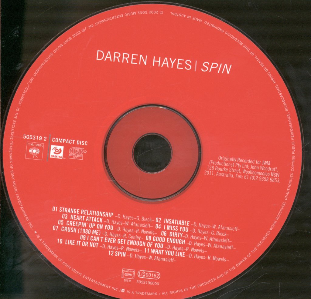 Darren Hayes - Spin - Cd