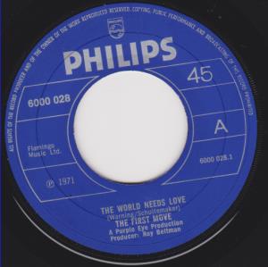 First Move - World Needs Love - 7 Inch