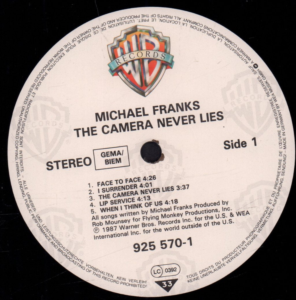 Michael Franks - Camera Never Lies - Lp
