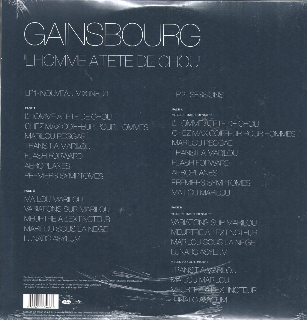 Serge Gainsbourg - L'homme A Tete de Chou - Double Lp