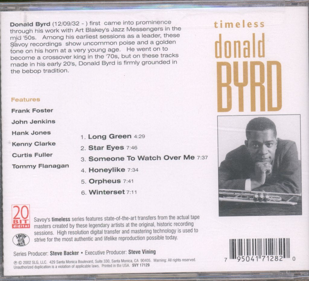 Donald Byrd - Timeless - Cd