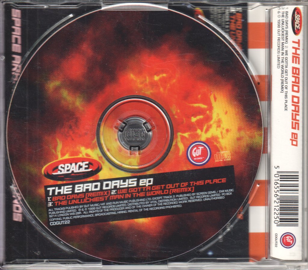 Space (Late 90'S Group) - Bad Days Ep - Cd