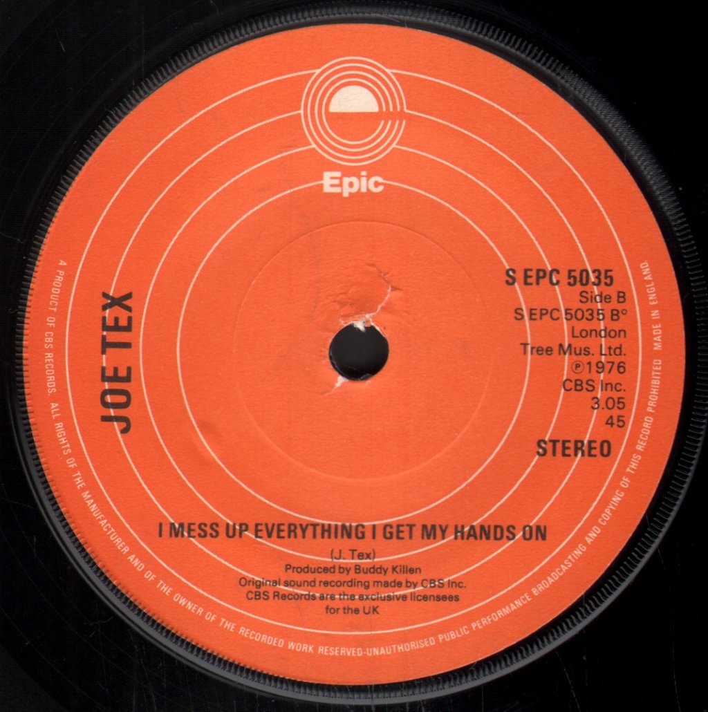 Joe Tex - Ain't Gonna Bump No More - 7 Inch