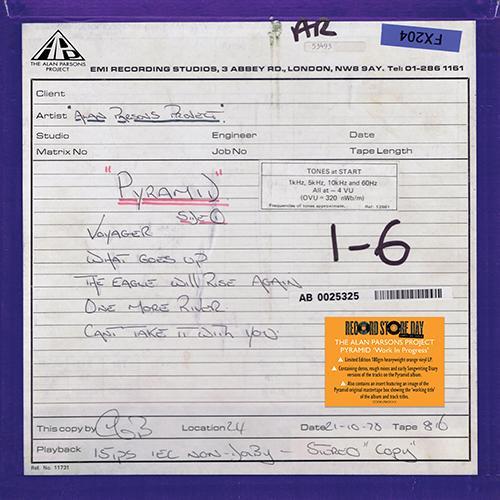 Alan Parsons Project - Pyramid "work In Progress" - Lp