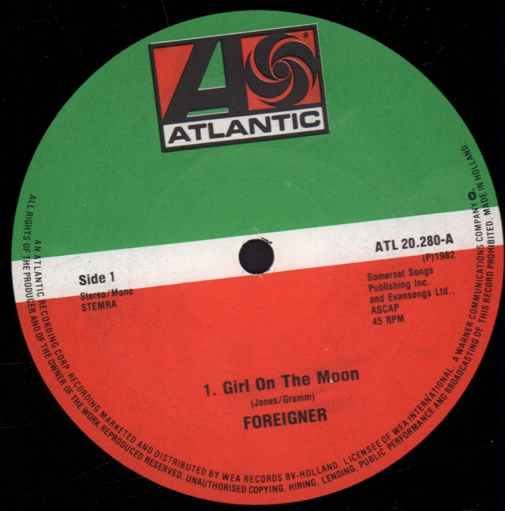 Foreigner - Girl On The Moon - 12 Inch
