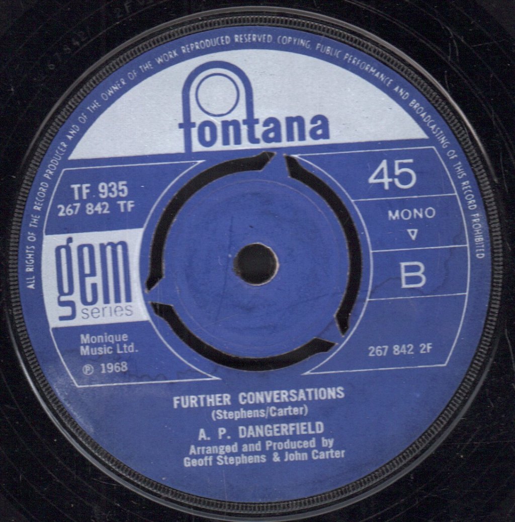 A.P. Dangerfield - Conversations (In A Station Light Refreshment Bar) - 7 Inch