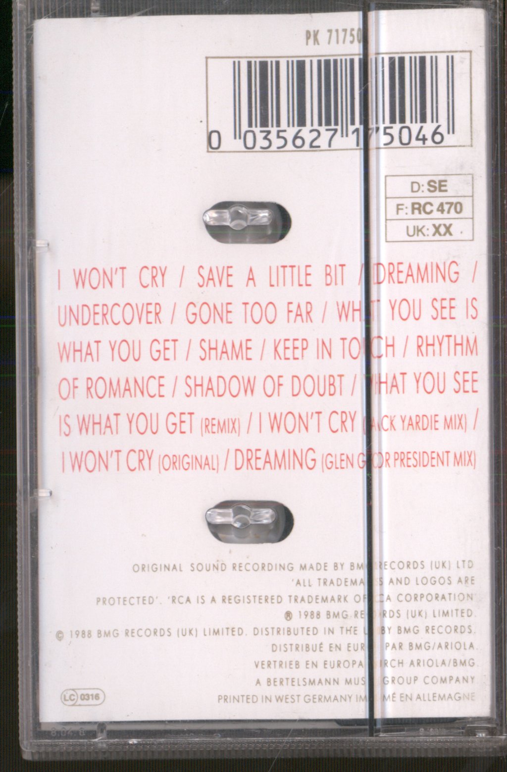 Glen Goldsmith - What You See Is What You Get - Cassette