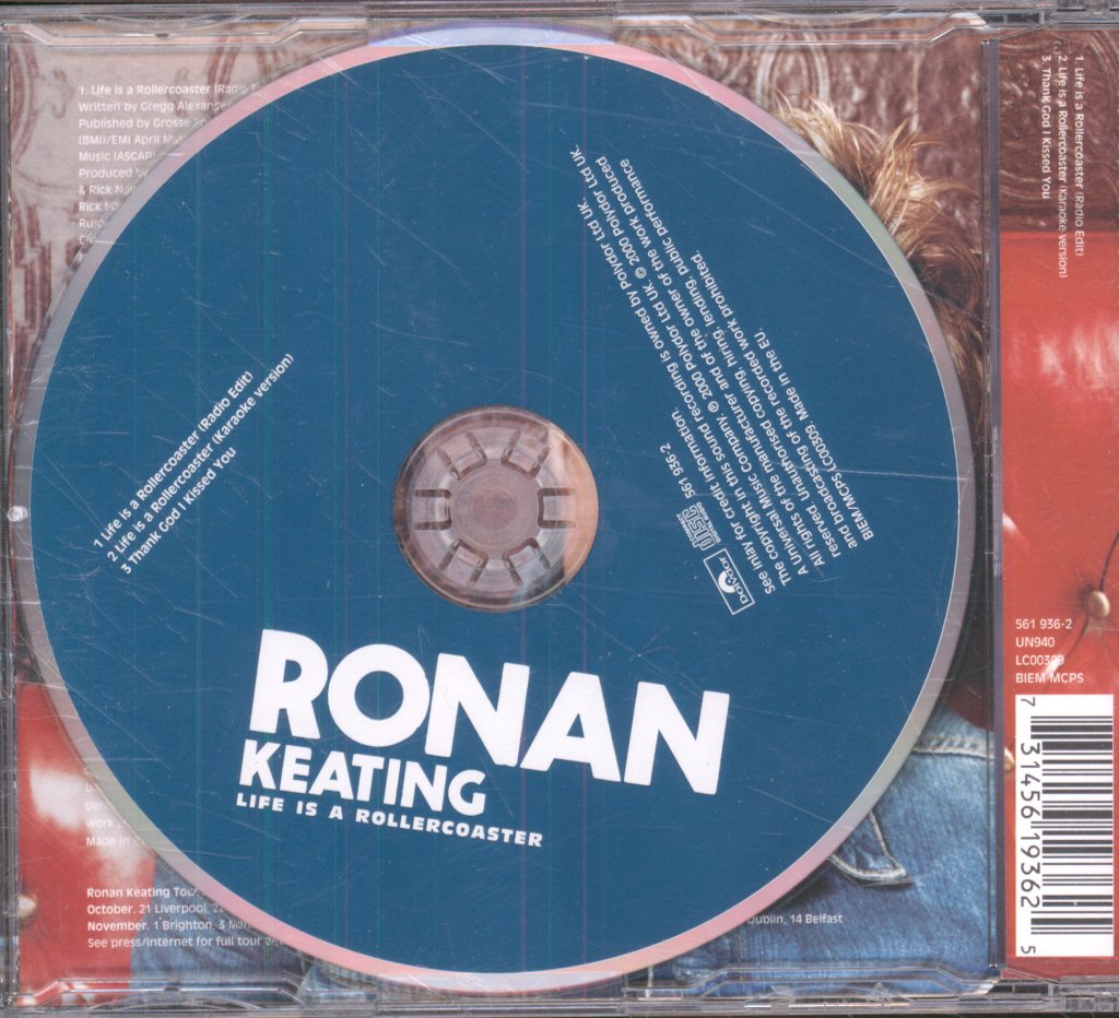 Ronan Keating - Life Is A Rollercoaster - Cd