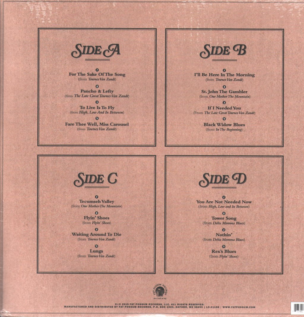 Townes Van Zandt - Best Of Townes Van Zandt - Double Lp