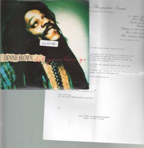 Dennis Brown - Let Your Love Go - 7 Inch