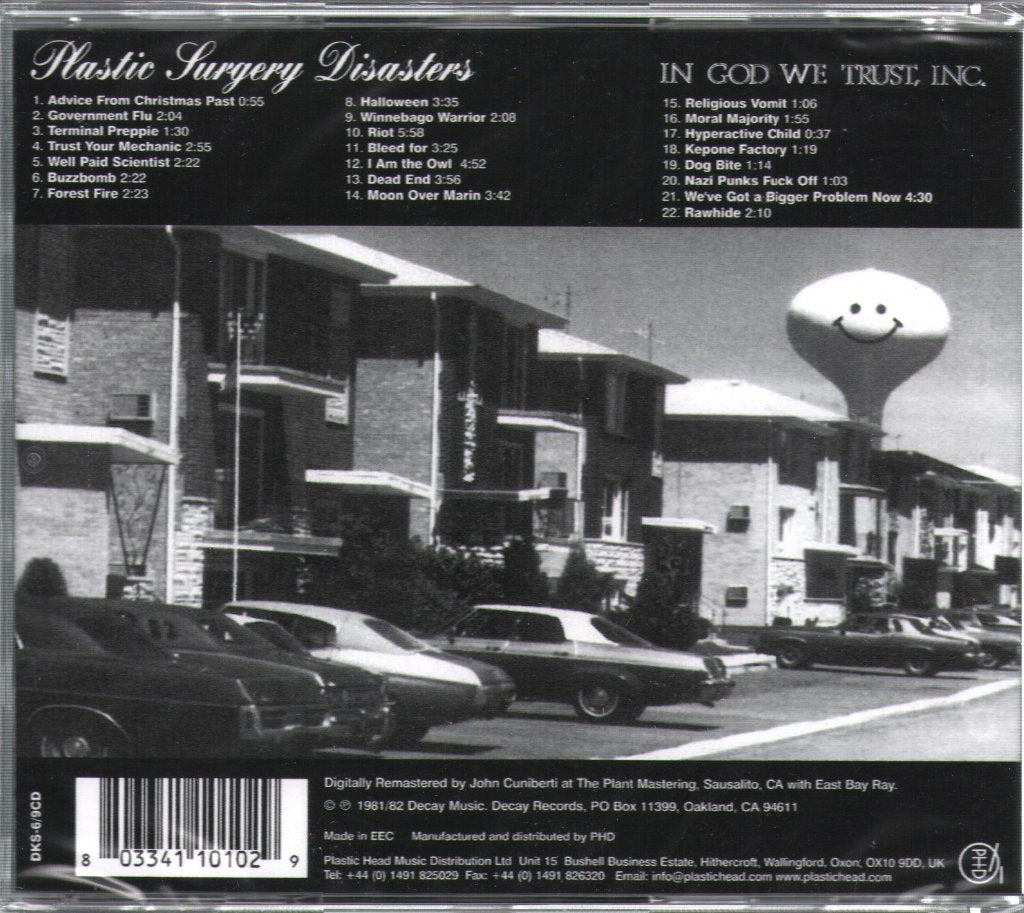 Dead Kennedys - Plastic Surgery Disasters & In God We Trust, Inc. - Cd