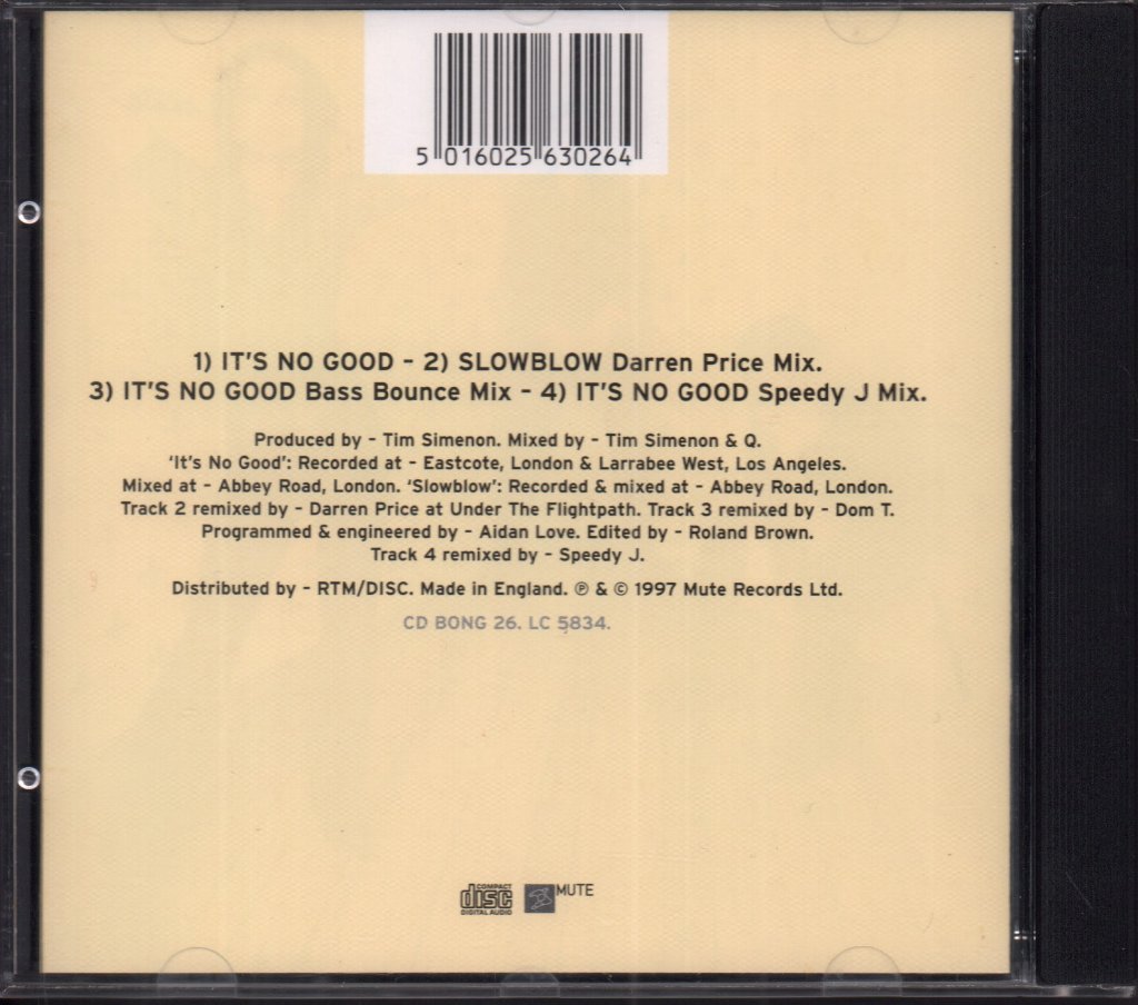 Depeche Mode - It's No Good - Cd