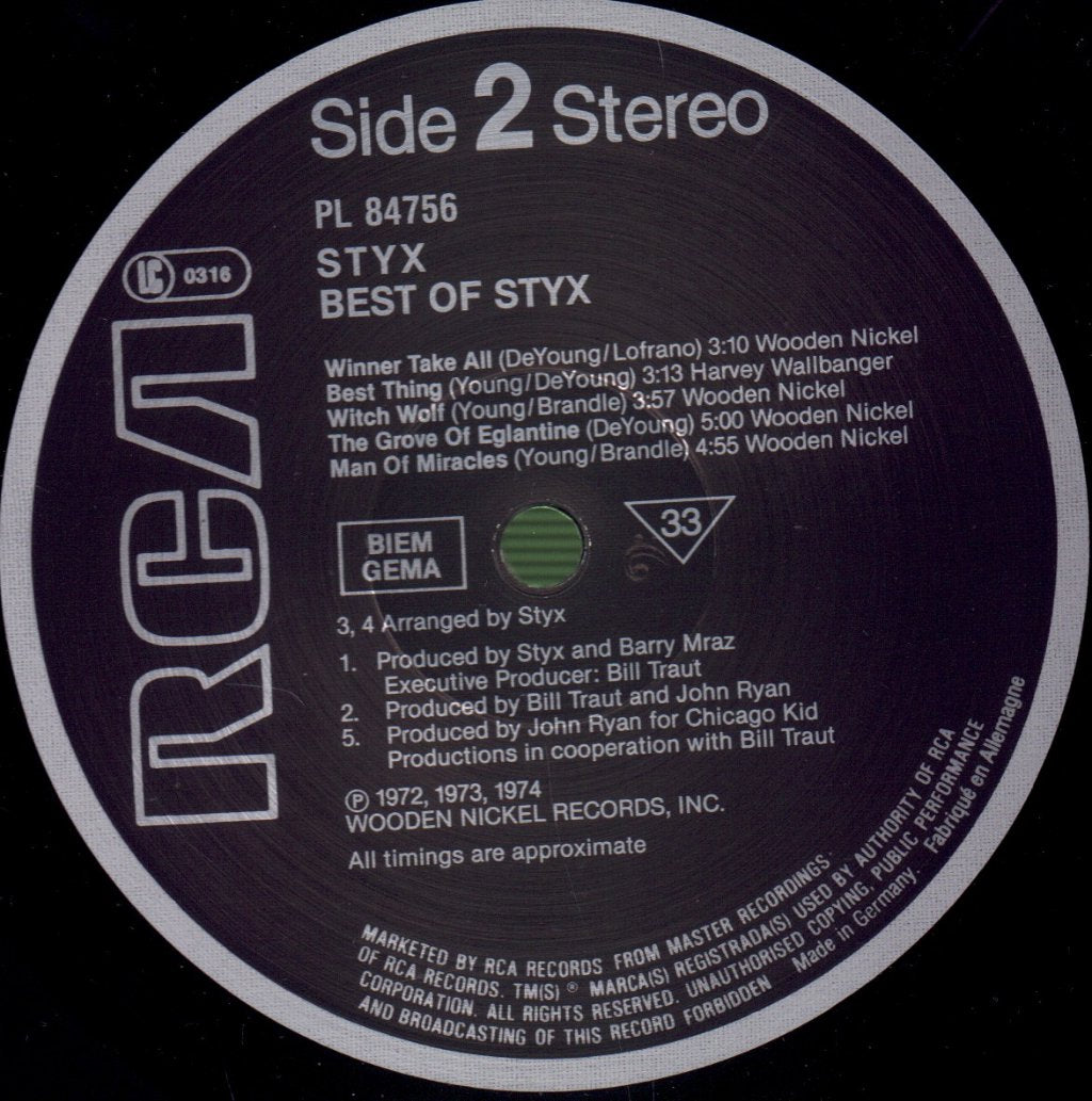 Styx - Best Of - Lp