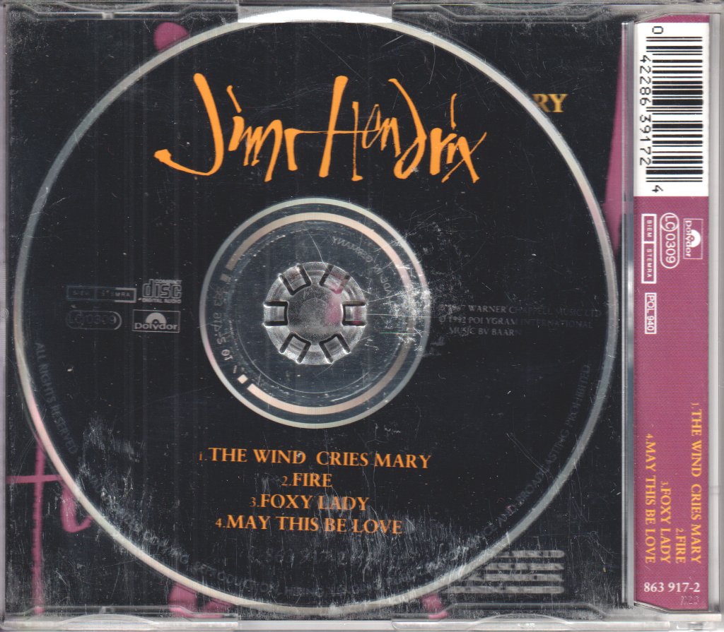 Jimi Hendrix Experience - Wind Cries Mary - Cd