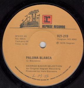 George Baker Selection - Paloma Blanca - 7 Inch