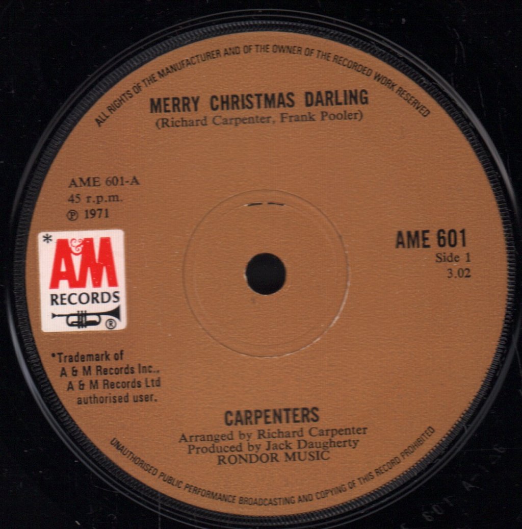 Carpenters - Merry Christmas Darling - 7 Inch