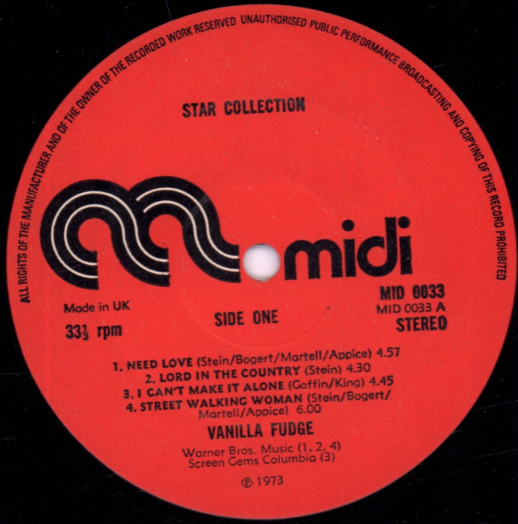 Vanilla Fudge - Star Collection - Lp