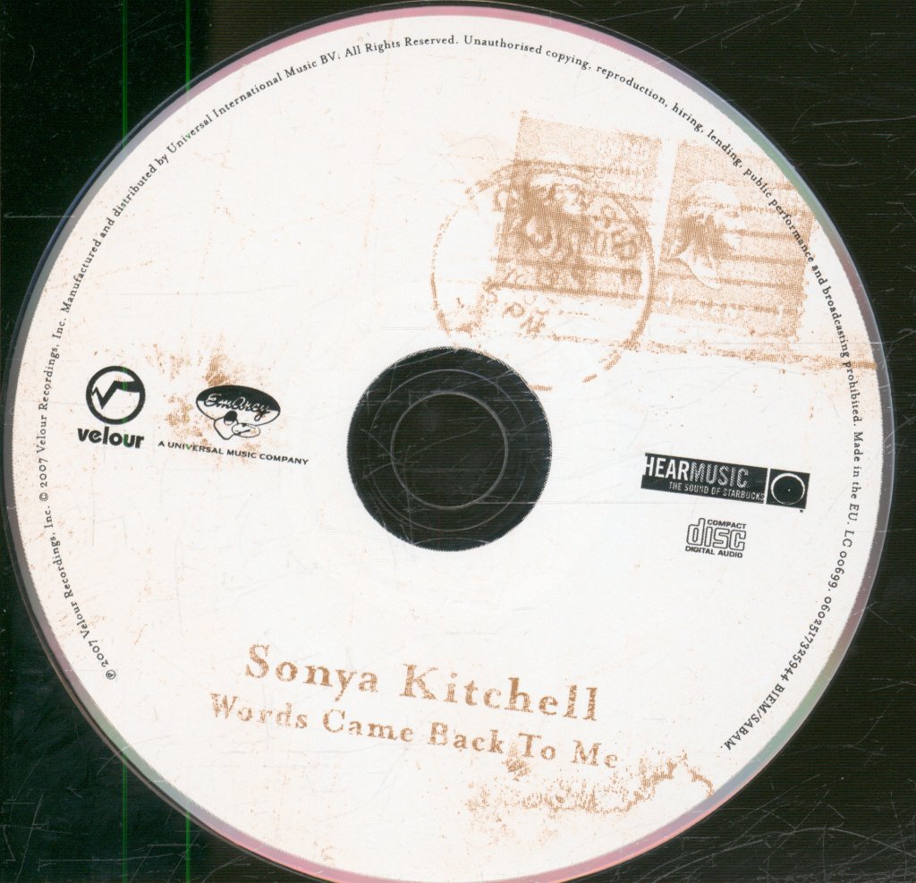 Sonya Kitchell - Words Came Back To Me - Cd