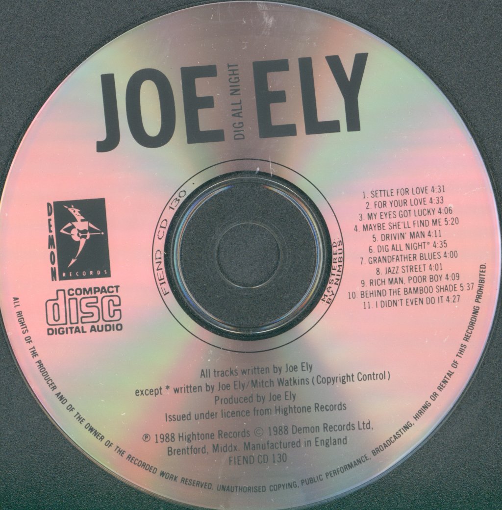 Joe Ely - Dig All Night - Cd