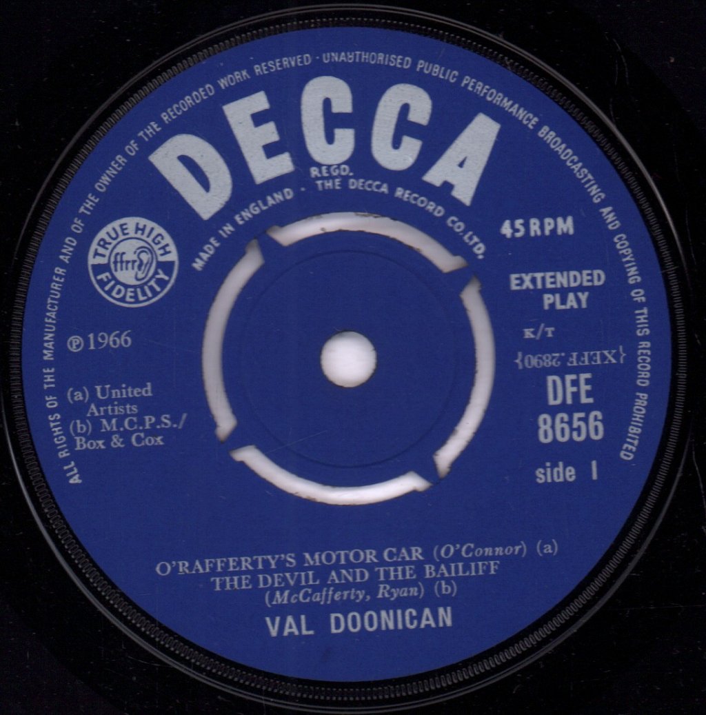 Val Doonican - Doonican's Irish Stew - 7 Inch