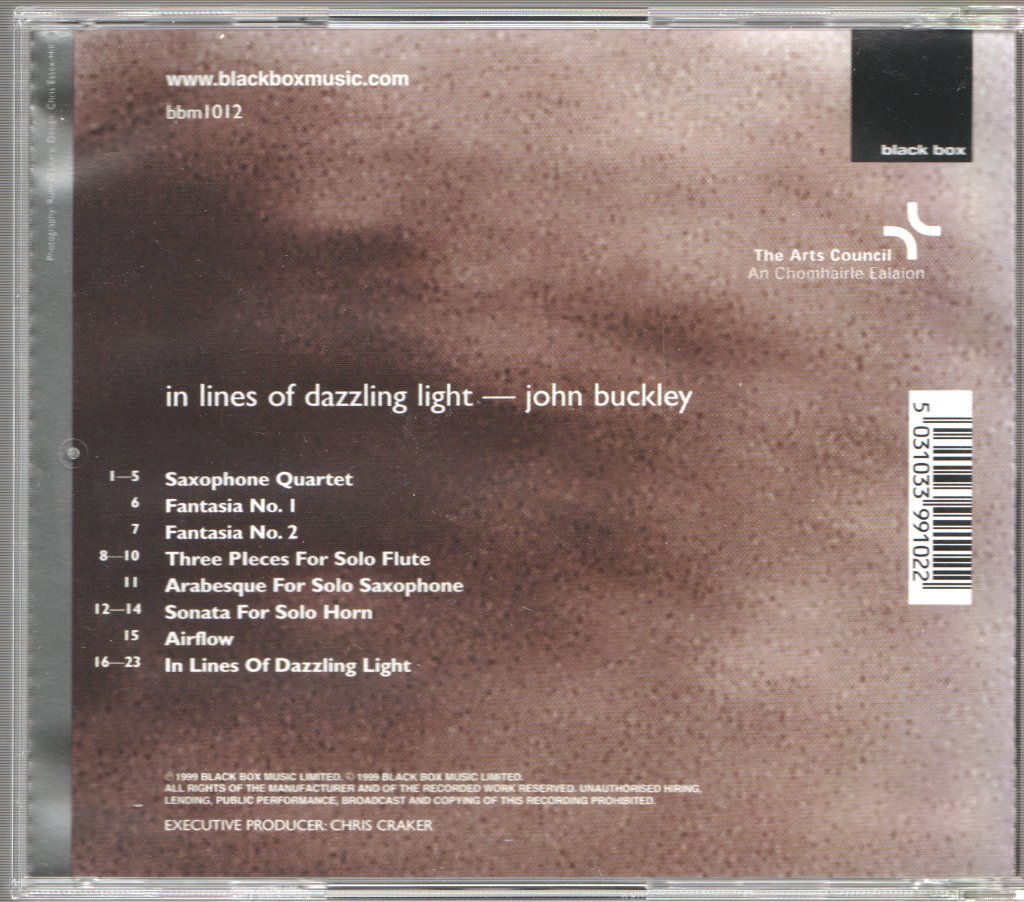 John Buckley (classical) - In Lines Of Dazzling Light - Cd