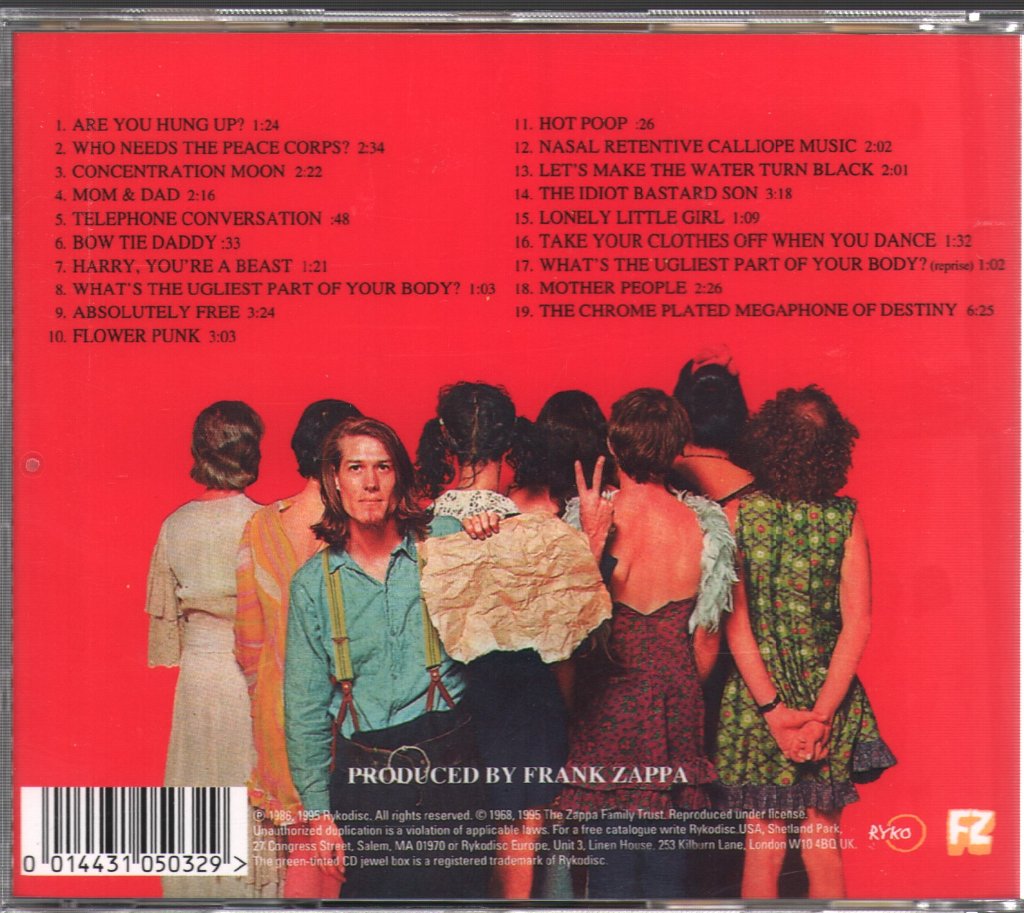 Frank Zappa And The Mothers Of Invention - We're Only In It For The Money - Cd