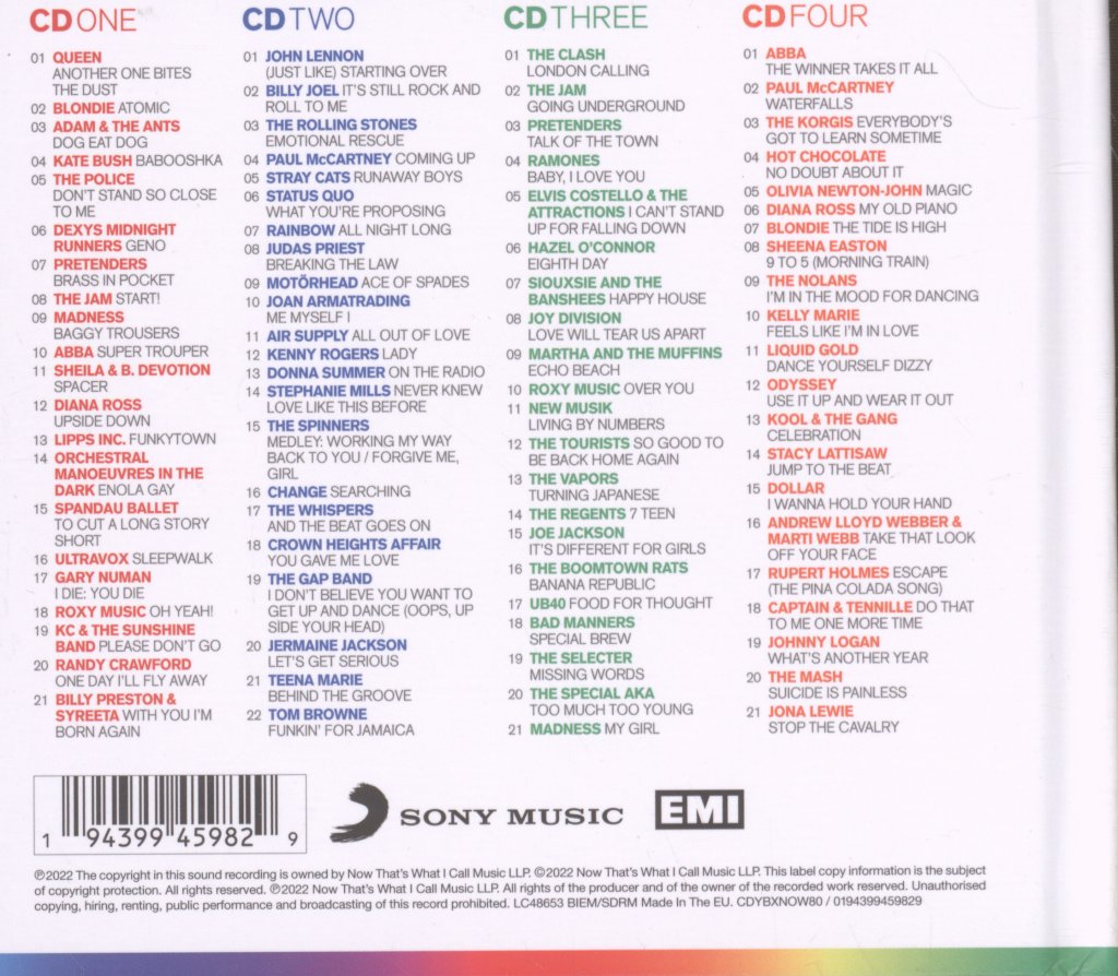 Various Artists - Now Yearbook '80 - Cd Set