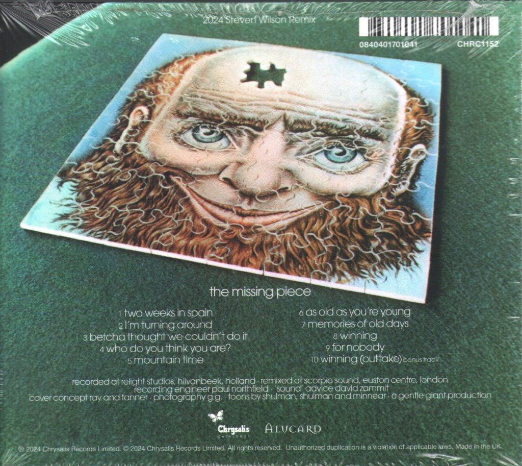 Gentle Giant - Missing Piece (Steven Wilson Remix) - Cd