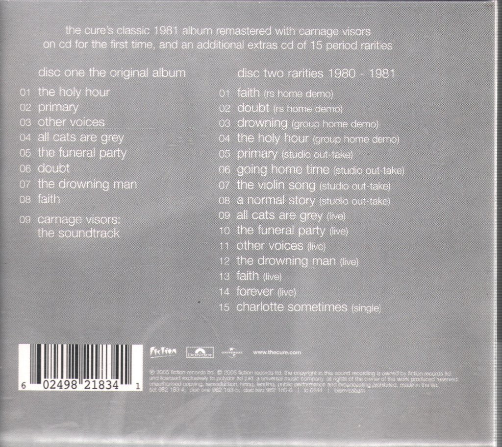 Cure - Faith - Cd Set